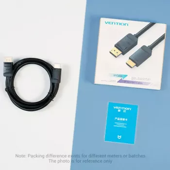 Vention DP į HDMI kabelis 1,5 m juodas DisplayPort HDMI 1,5m