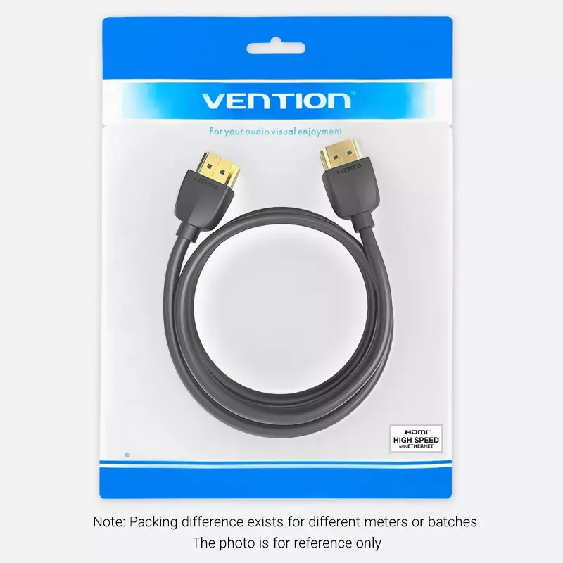 Vention nešiojamasis HDMI laidas 1 m juodas 2.0 18 Gbit/s