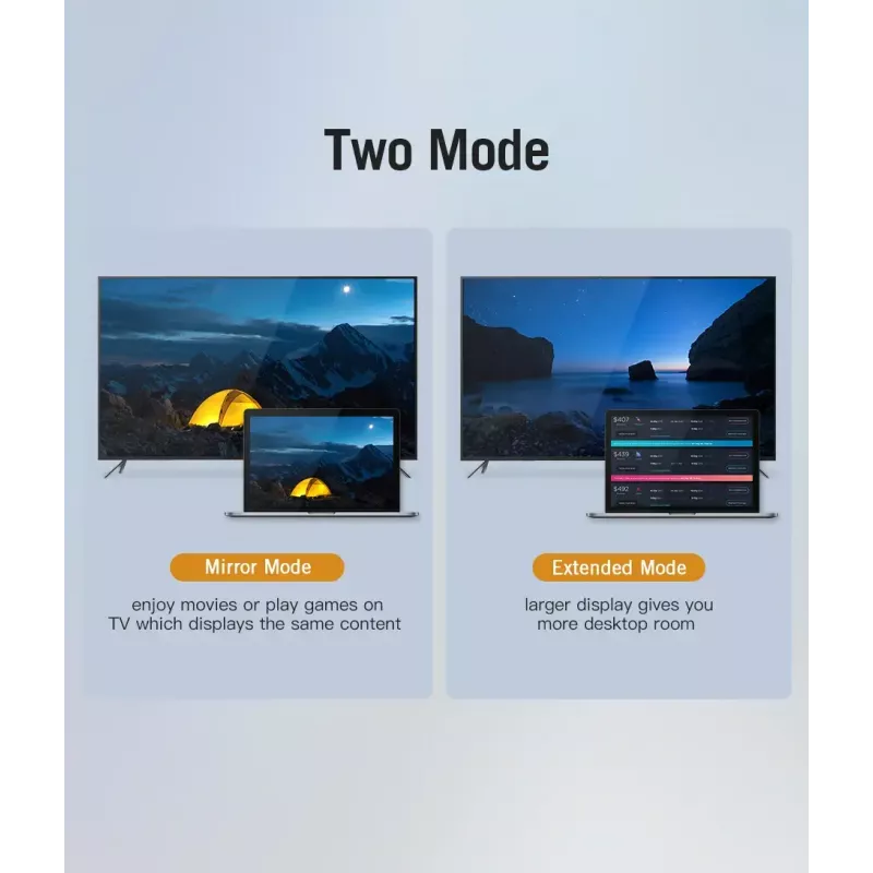 Vention Type-C į HDMI kabelis 2 m juodas USB Type-C HDMI