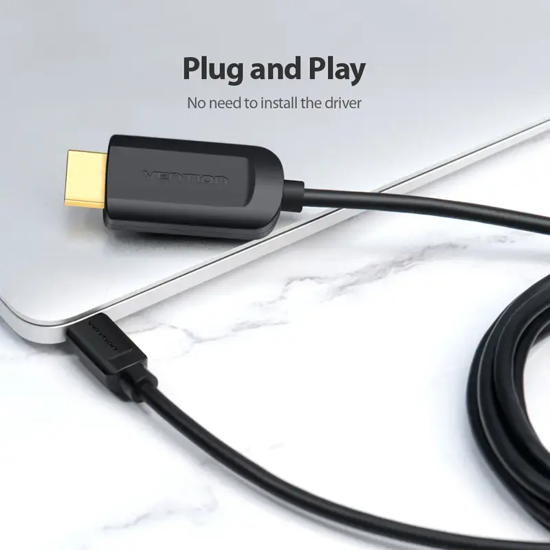 Vention Type-C į HDMI kabelis 2 m juodas USB Type-C HDMI