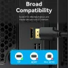 DisplayPort laidas, kištukas–kištukas, Vention, 1,5 m, 4K HD, juodas, 6 mm skersmuo