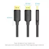 DisplayPort laidas Vention HAKBI — DisplayPort į DisplayPort, 3 m, juodas