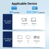 DisplayPort į DVI kabelis Vention HAFBH — DisplayPort į DVI, 1 m, juodas, 5,2 mm