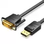 DisplayPort į DVI kabelis Vention HAFBH — DisplayPort į DVI, 1 m, juodas, 5,2 mm