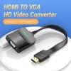 Vention plokščias HDMI į VGA keitiklis 0,15 m juodas VGA D-Sub HDMI A tipo