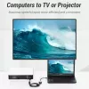 Vention plokščias HDMI į VGA keitiklis 0,15 m juodas VGA D-Sub HDMI A tipo