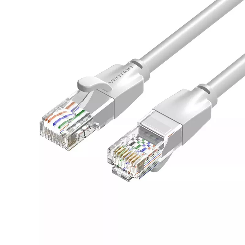Tinklo kabelis Vention Cat.6 UTP komutacinis kabelis RJ-45 1,5 m pilkas