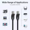 Tinklo kabelis Vention Cat.6 UTP komutacinis kabelis RJ-45 20 m, juodas