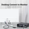 VGA į HDMI keitiklis Vention 0,15M juodas VGA HDMI Micro USB garsas