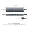 Dokingo stotis Vention 9-in-1 USB-C TGVHB — RJ-45, HDMI 4K@60Hz, USB 3.2 Gen1, SD/MicroSD, 1x USB-C