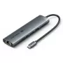 Dokingo stotis Vention 9-in-1 USB-C TGVHB — RJ-45, HDMI 4K@60Hz, USB 3.2 Gen1, SD/MicroSD, 1x USB-C