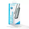 Dokas Vention Daugiafunkcinis USB-C į HDMI USB3.0x3 RJ45 SD TF TRRS 3.5mm PD 0.15M Pilkas Aliuminio lydinys