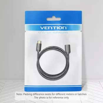 HDMI laidas Vention AHCBF 1 m, HDMI-A kištukas į HDMI-A lizdą, 18 Gbit/s, 4K, juodas