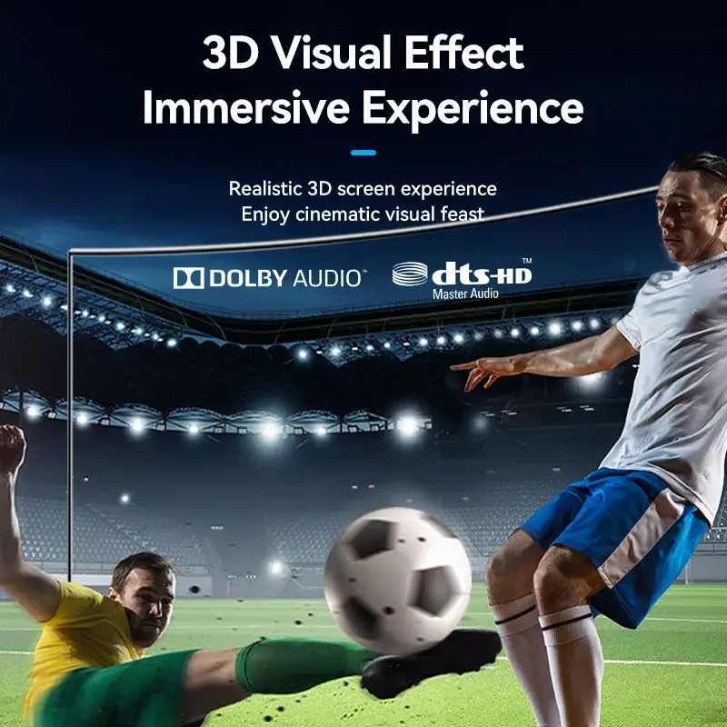 HDMI kabelis Vention HDMI-A kištukas į HDMI-A lizdą 2 m, HDMI 2.0 18 Gbit/s, 4K, auksuoti kontaktai, juodas