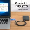 USB 2.0 A–A kabelis Vention 2 m, juodas PVC, USB A į USB A, 0,48 Gbit/s