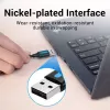 USB 2.0 A–A kabelis Vention 2 m, juodas PVC, USB A į USB A, 0,48 Gbit/s