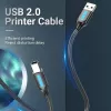 USB 2.0 A laidas (kištukas) į B (kištukas) 3 m — Vention — juodas PVC, 480 Mbps, 2 A