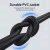 Vention USB 2.0 A kištukas į C patiną 3A laidas 0,25 m juodas