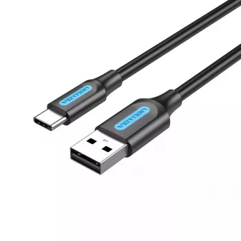 Vention USB 2.0 A kištukas į C patinas 3A kabelis 0.5m juodas