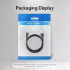 Vention USB 2.0 A kištukas į C patinas 3A laidas 0,5 m juodas