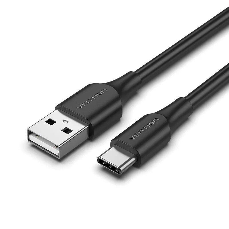 Vention USB 2.0 A kištukas į C patinas 3A laidas 0,5 m juodas