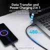 USB 2.0 A į C laidas Vention 3 m, 0,48 Gbit/s, USB A į USB C, 3A, juodas