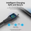 USB 2.0 A į C laidas Vention 3 m, 0,48 Gbit/s, USB A į USB C, 3A, juodas