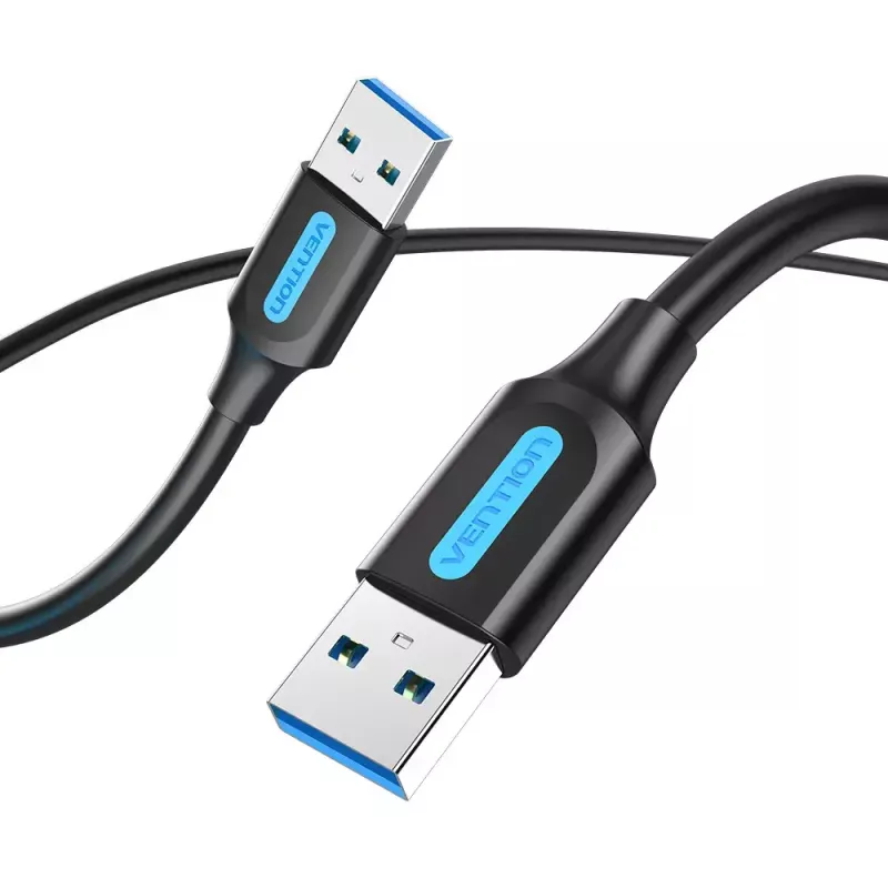USB A į A kabelis Vention CONBD 0,5 m, USB 3.2 Gen 1 (5 Gbit/s), juodas