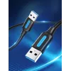 USB A į A kabelis Vention CONBD 0,5 m, USB 3.2 Gen 1 (5 Gbit/s), juodas