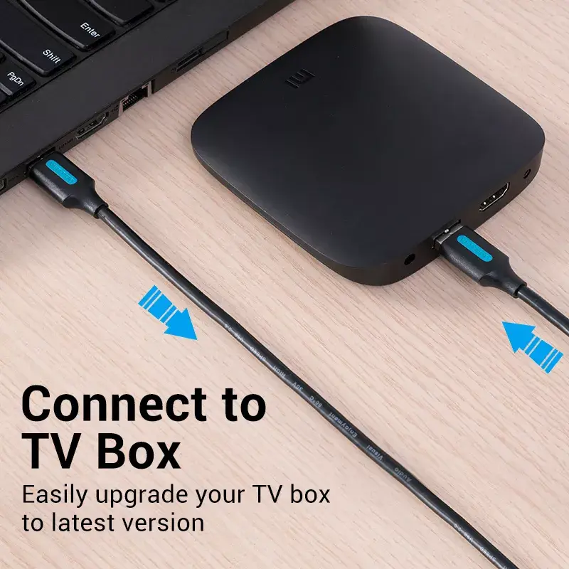 USB A į A kabelis Vention CONBD 0,5 m, USB 3.2 Gen 1 (5 Gbit/s), juodas