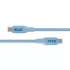 CLUB3D USB-C® magnetinis-spiralinis 240W PD3.1 mėlynas kabelis 2m / 6.56ft Greitas įkrovimas
