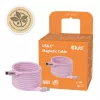 CLUB3D USB-C magnetinės ritės 240 W rožinis laidas 2 m USB 2.0