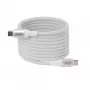 USB-C magnetinės spiralės laidas Club 3D CAC-3032 — baltas, magnetinės spiralės dizainas, skirtas įkrovimui ir duomenų perdavimui