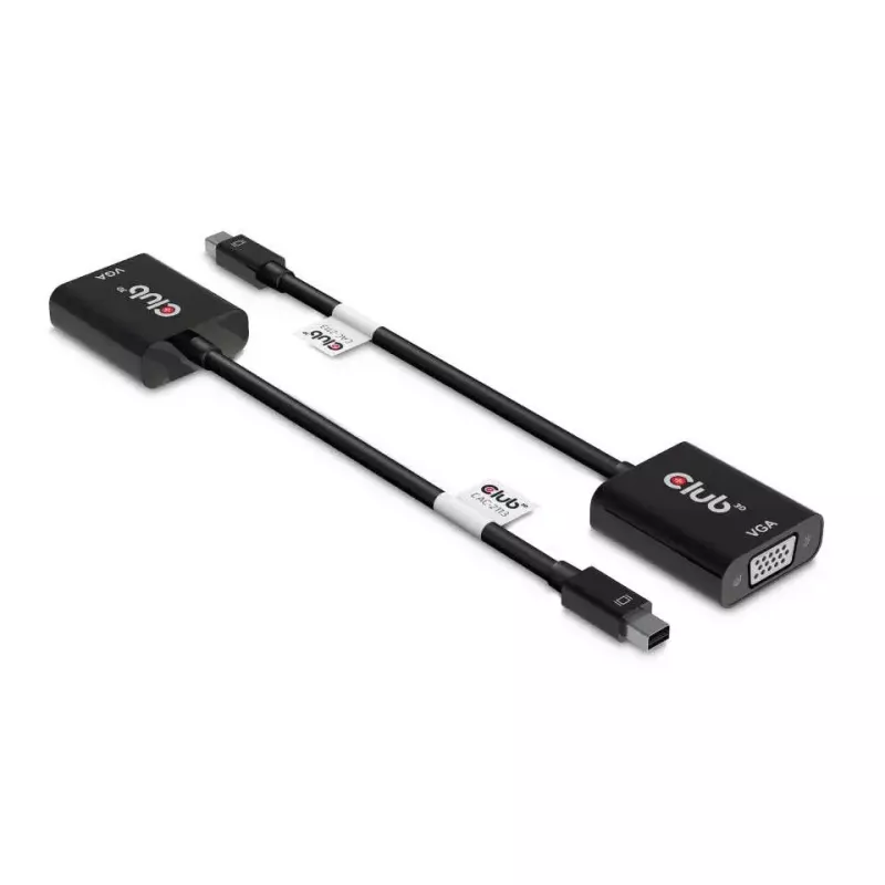 CLUB3D MiniDisplayPort™ į VGA juodas aktyvus adapteris M/F