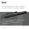 CLUB3D 10-1 nešiojamas dokas USB Type-C® 10 Gbps į HDMI™ 8K30Hz PD3.1 iki 140W