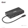 “CLUB3D” USB Gen2 Type-C į dvigubą DisplayPort 4k60Hz 7-in-1 HUB