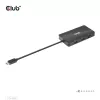 “CLUB3D” USB Gen2 Type-C į dvigubą DisplayPort 4k60Hz 7-in-1 HUB