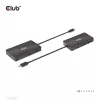 “CLUB3D” USB Gen2 Type-C į dvigubą DisplayPort 4k60Hz 7-in-1 HUB