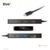 “CLUB3D” USB Gen2 Type-C į dvigubą DisplayPort 4k60Hz 7-in-1 HUB