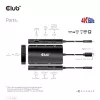 “CLUB3D” USB Gen2 Type-C į dvigubą DisplayPort 4k60Hz 7-in-1 HUB