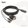 CLUB3D HDMI į VGA laidas M/M 2 m / 6,56 pėd. 28AWG