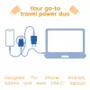 CLUB3D 2-Pack USB C Charger 30 Watt Whit, Patalpose, AC, Mėlynas