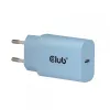 CLUB3D 2-Pack USB C Charger 30 Watt Whit, Patalpose, AC, Mėlynas