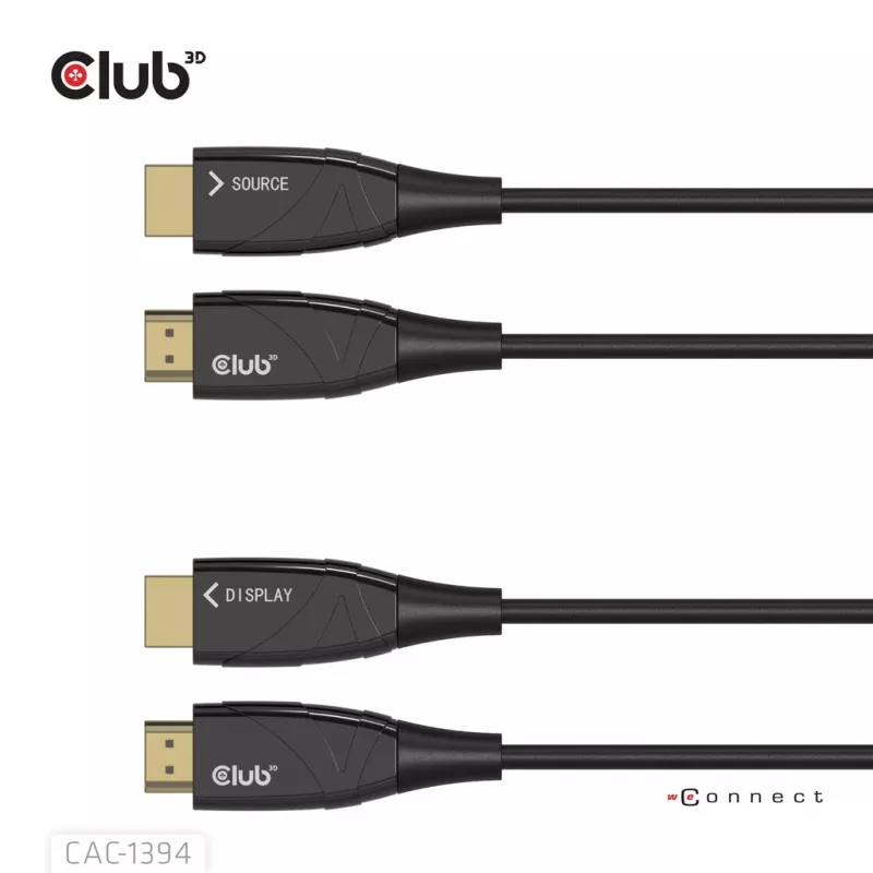CLUB3D CAC-1394 Ultra High Speed AOC kabelis 4K120Hz/8K60Hz Unidirectional M/M 100m