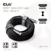 CLUB3D HDMI™ Hybrid AOC kabelis 8K60Hz/4K120Hz 30m / 98.42 ft, 30 m, HDMI Type A (Standard), HDMI Type A (Standard), 48 Gbit/s, Juoda