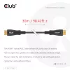 CLUB3D HDMI™ Hybrid AOC kabelis 8K60Hz/4K120Hz 30m / 98.42 ft, 30 m, HDMI Type A (Standard), HDMI Type A (Standard), 48 Gbit/s, Juoda