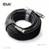 CLUB3D HDMI™ Hybrid AOC kabelis 8K60Hz/4K120Hz 30m / 98.42 ft, 30 m, HDMI Type A (Standard), HDMI Type A (Standard), 48 Gbit/s, Juoda