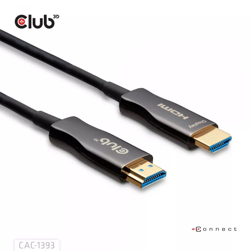 Club 3D HDMI Hybrid AOC kabelis 8K60Hz / 4K120Hz 50 m, HDMI tipo A kištukas–kištukas