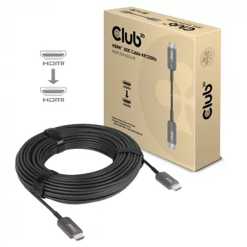 CLUB3D Itin Spartus HDMI™ sertifikuotas AOC laidas 4K120Hz/8K60Hz Vienkryptis M/M 20m
