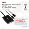 CLUB3D Mini DisplayPort į Dual Link DVI, HDCP OFF versija, skirta Apple Cinema Display – aktyvus adapteris